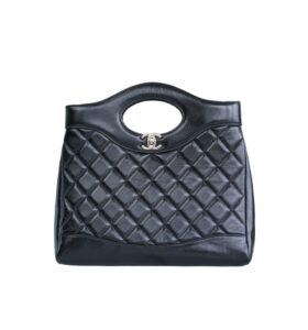 [프리미엄/해외배송]샤넬 31백 스몰 CC 체인 백(블랙/금장/램스킨)