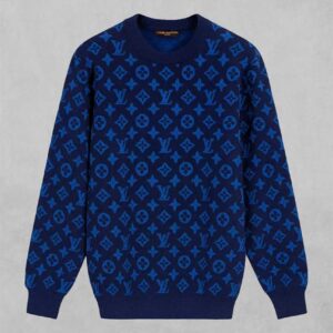 [국내배송]루이비통 블루 모노그램 자카드 울 니트 풀오버