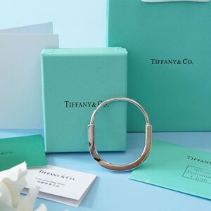 [국내배송]티파니앤코 락 뱅글 브레이슬릿 팔찌 화이트 골드