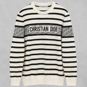 [국내배송]디올 오블리크 자카드 스트라이프 울 블렌드 니트 풀오버