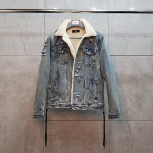 [국내배송]아미리 빈티지 디스워싱 양털자켓