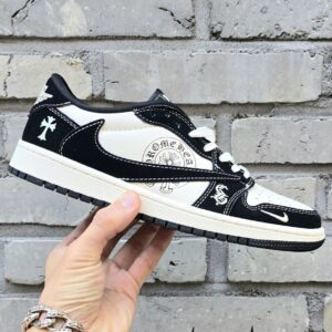 [국내배송]나이키 에어조던 1 로우 크롬하츠 블랙