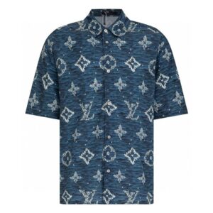 [국내배송]루이비통 모노그램 실크혼방 반팔셔츠