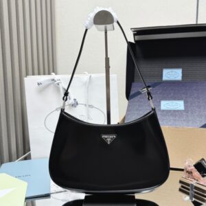 [국내배송]프라다 클레오 브러시드 레더 호보백 1BC499