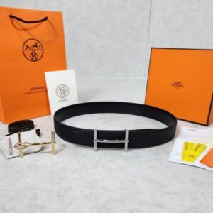 [국내배송]에르메스 H d’Ancre 당크르 리버서블(양면) 토고가죽 벨트
