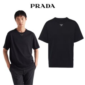 [국내배송]프라다 코튼 반팔(블랙)