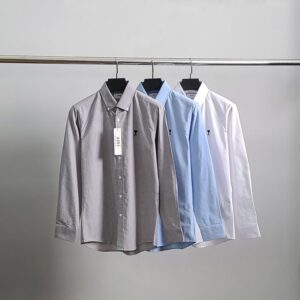 [국내배송]아미 블랙하트자수 옥스포드 셔츠