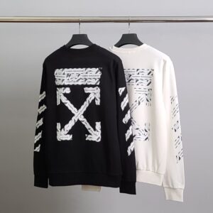 [국내배송]오프화이트 테이프 애로우 맨투맨