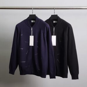 [국내배송]몽클레어 노블스틸 레터링 울 니트 집업