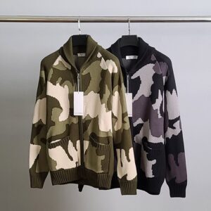 [국내배송]발렌티노 카모 넥카라 니트 집업