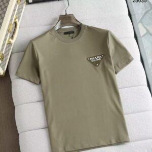 [국내배송]프라다 2025SS 밀라노로고 라운드 티셔츠