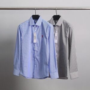 [국내배송]아미 스몰하트자수 스트라이프 셔츠