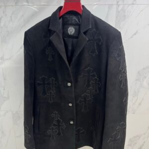 [국내배송]크롬하츠 25FW 런웨이 램스킨 스웨이드 자켓