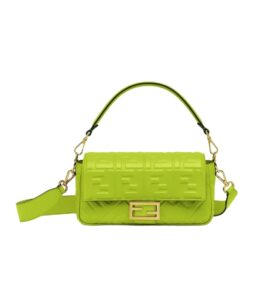 [프리미엄/해외배송]펜디 바게트 백 미디엄 FF(애시드 그린)